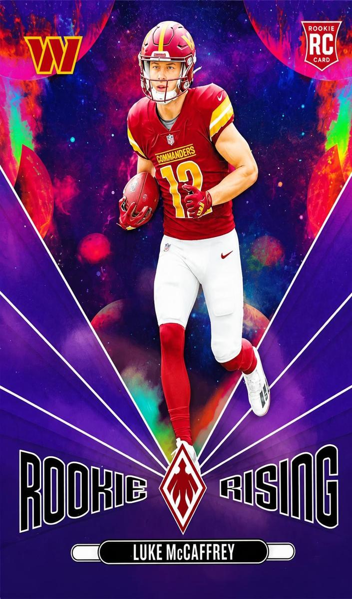 2024 Panini Phoenix Football Purple Luke McCaffrey #RR-LMC