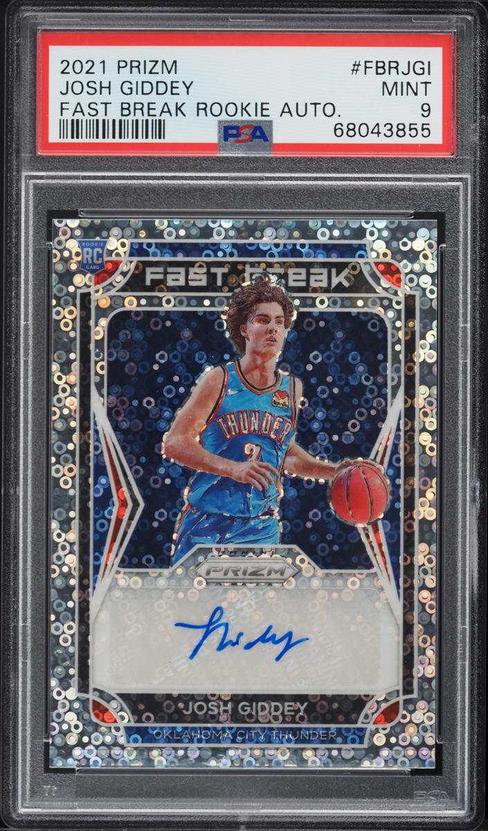 2021 Panini Prizm Basketball Josh Giddey #FBR-JGI SGC 9