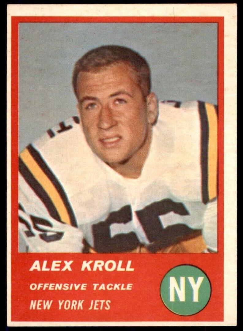 1963 Fleer Football Alex Kroll #16