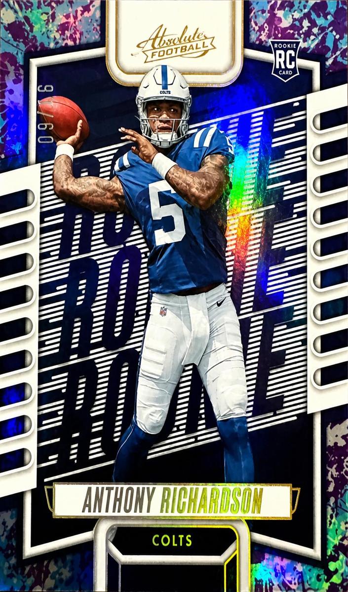 2023 Panini Absolute Football Spectrum Splash Anthony Richardson #104 PSA 8.5