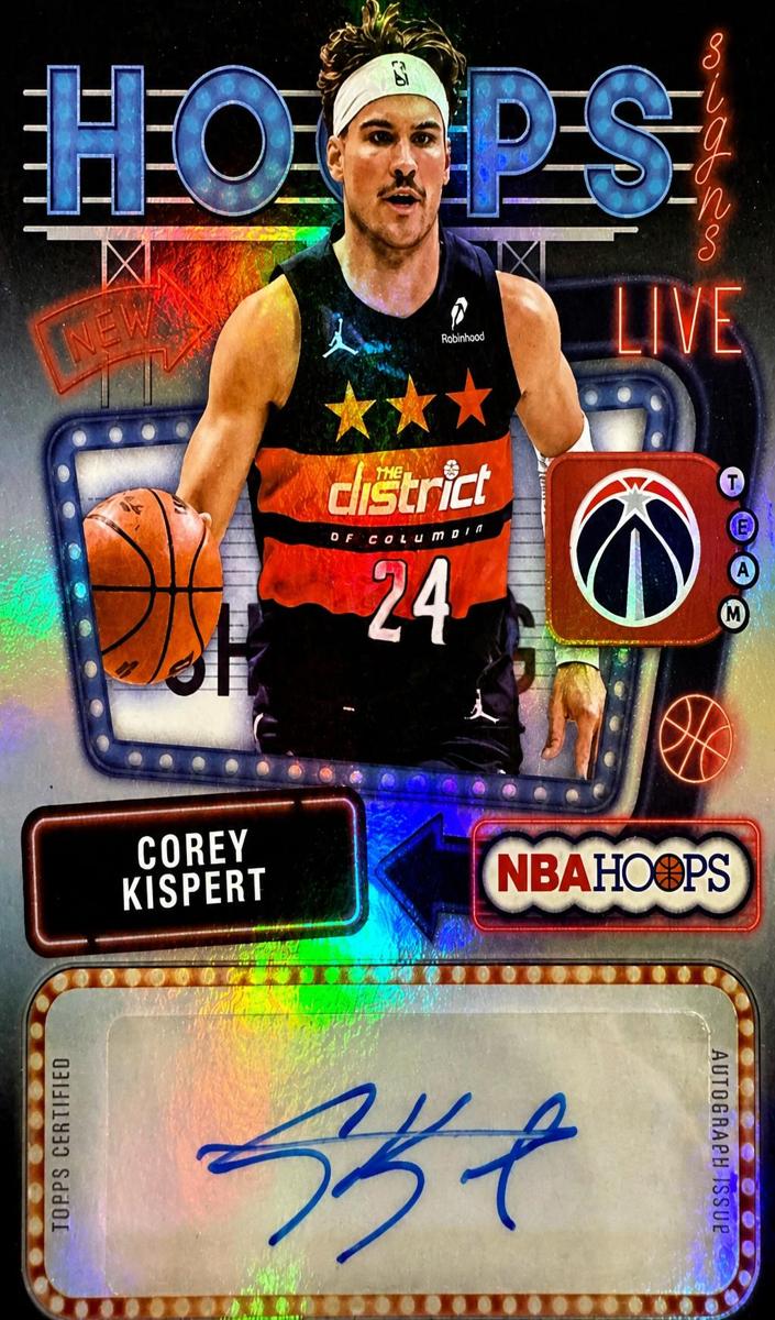 2025 Topps NBA Hoops Basketball Corey Kispert #HS-cK