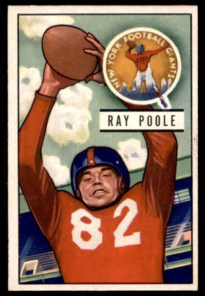 1951 Bowman Football Ray Poole #93