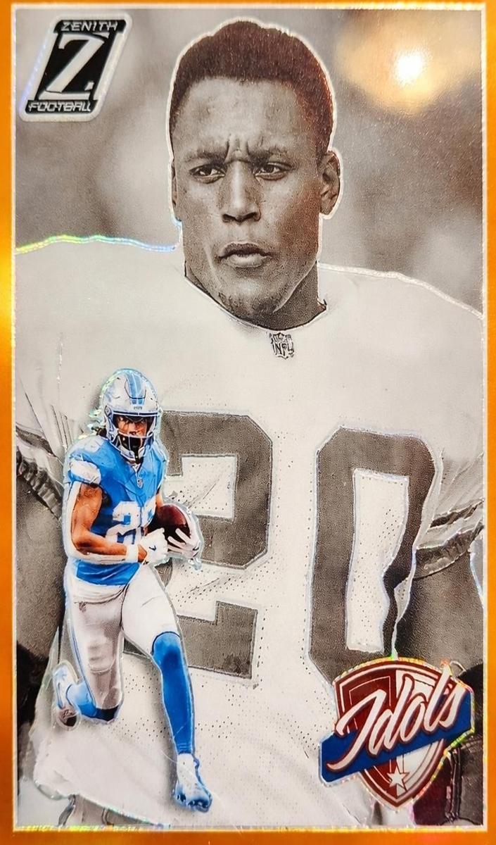 2024 Panini Zenith Football Orange Barry Sanders #5 PSA 10