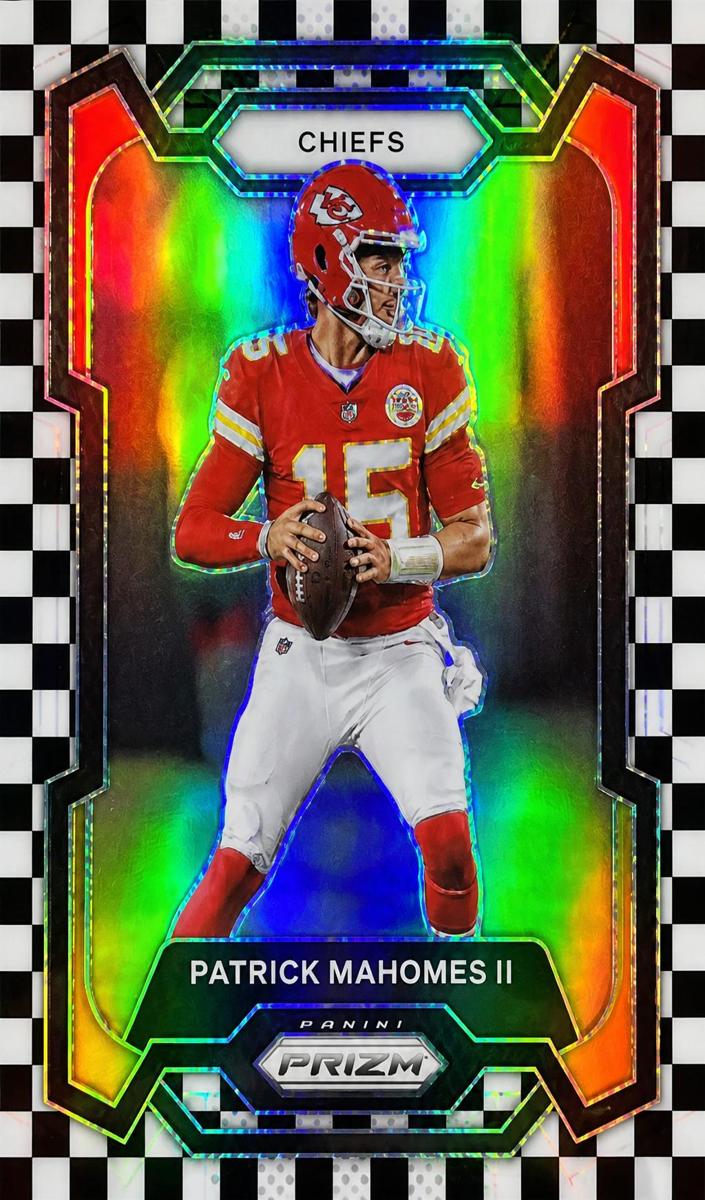 2023 Panini Prizm Football Black and White Checker Patrick Mahomes II #149 PSA 10