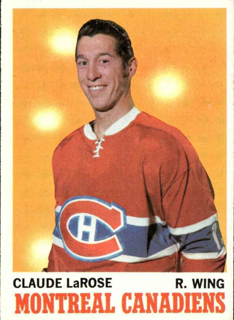 1970 Topps Hockey Claude Larose #56