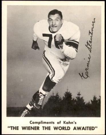 1963 Kahn's Wieners Football Ernie Stautner #NNO