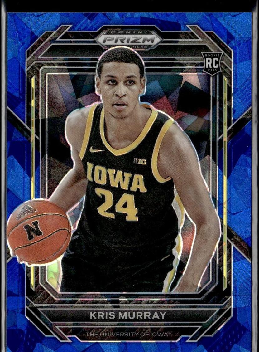 2023 Panini Prizm Draft Picks Basketball Blue Ice Kris Murray #49
