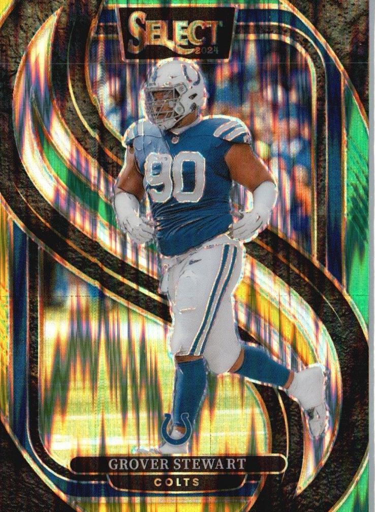 2024 Panini Select Football Green and Yellow Shock Grover Stewart #139