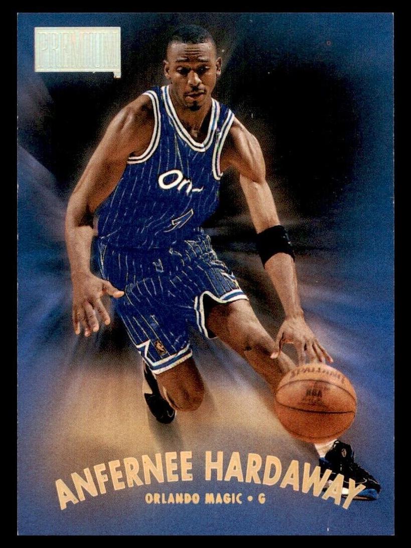 1997 Skybox Premium Basketball Anfernee Hardaway #31 PSA 8