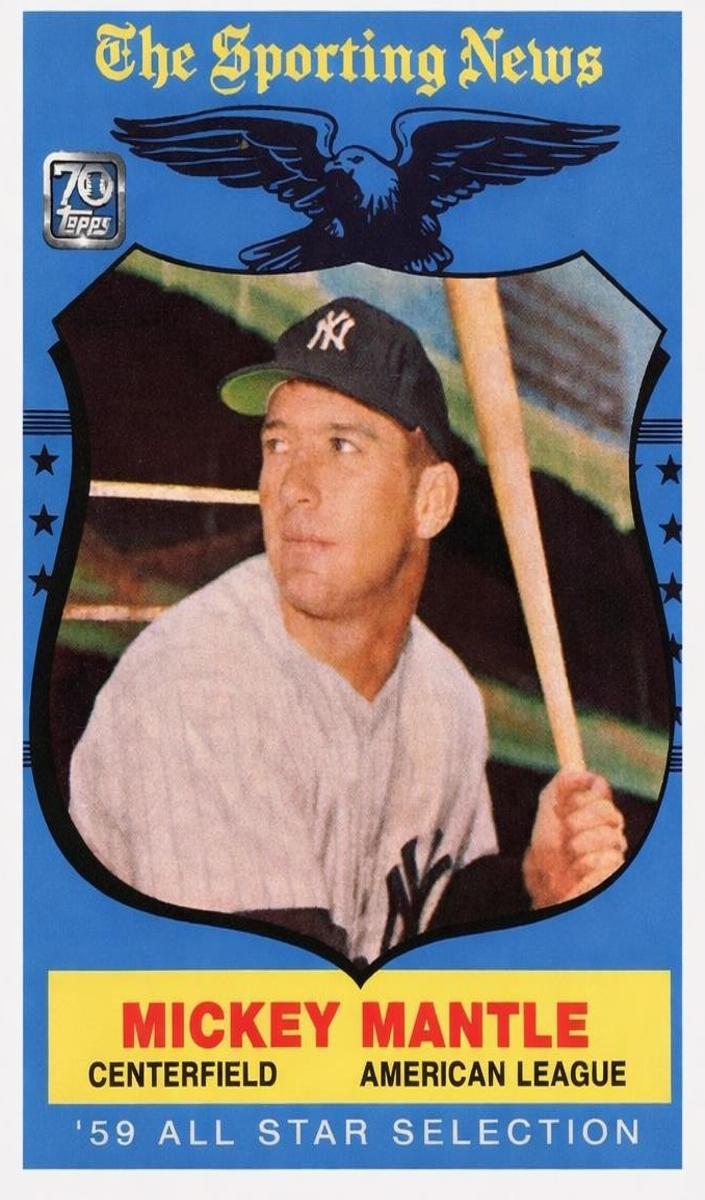 2021 Topps X Mickey Mantle Collection Baseball Mickey Mantle #18 PSA 9