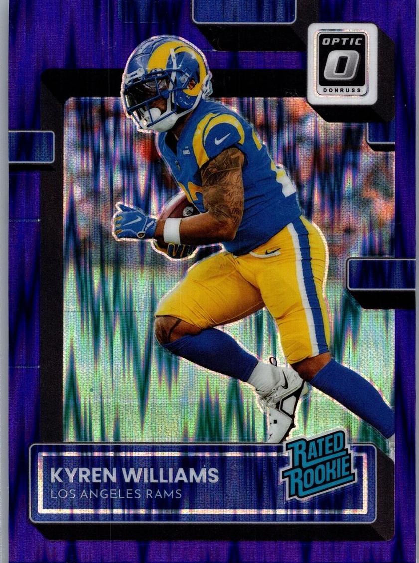 2022 Donruss Optic Football Purple Shock Kyren Williams #281