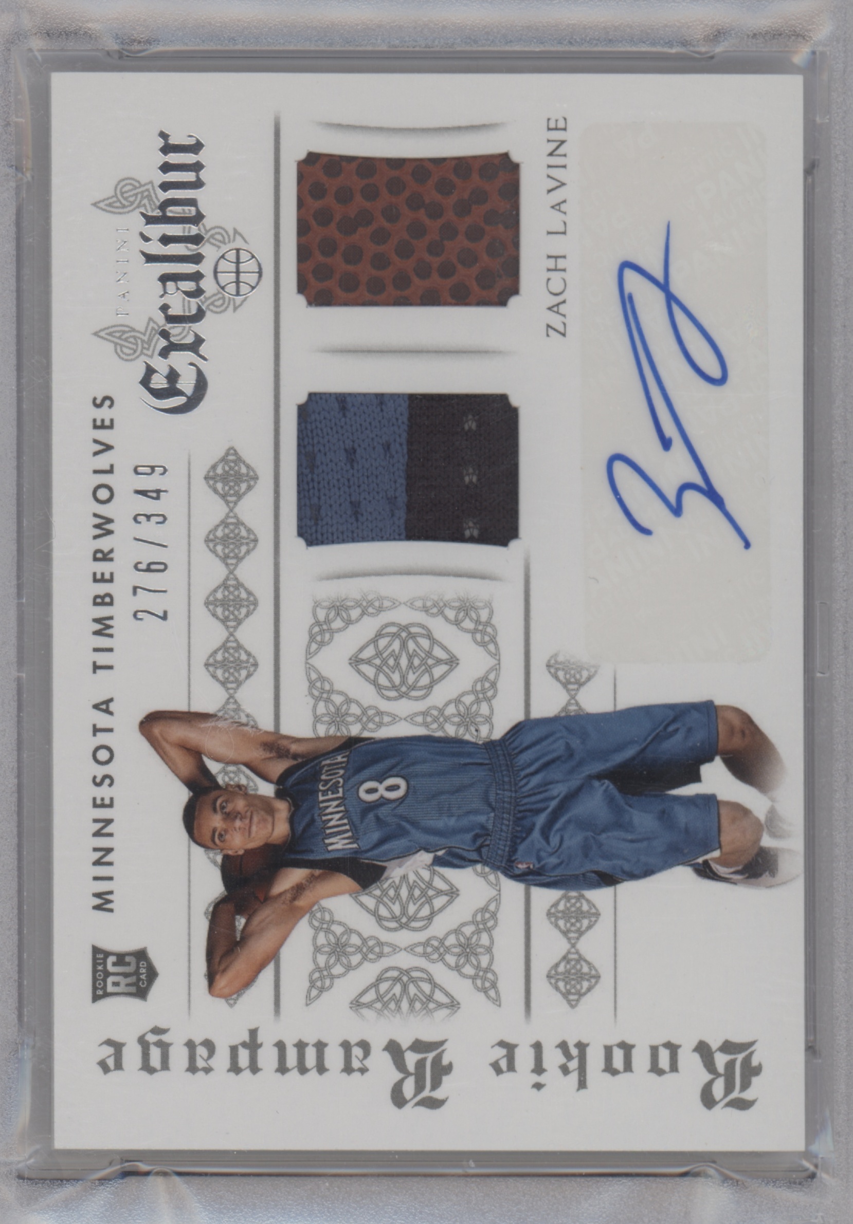 2014 Panini Excalibur Basketball Zach LaVine #17 PSA 9
