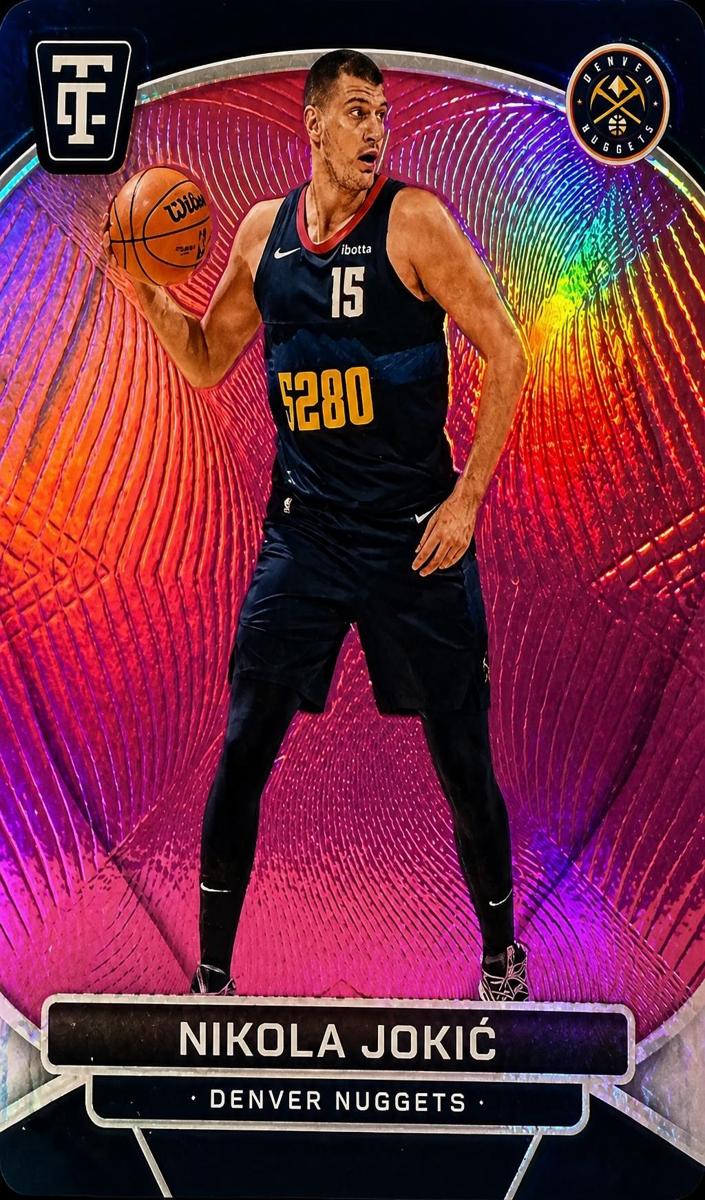 2024 Panini Totally Certified Basketball Mirror Platinum Pink Die Cut Nikola Jokic #19