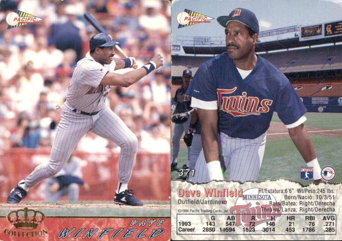 1994 Pacific Baseball Dave Winfield #371