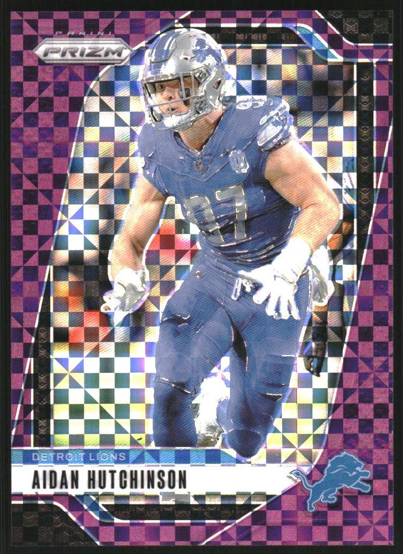 2024 Panini Prizm Football Purple Power Aidan Hutchinson #97 PSA 9