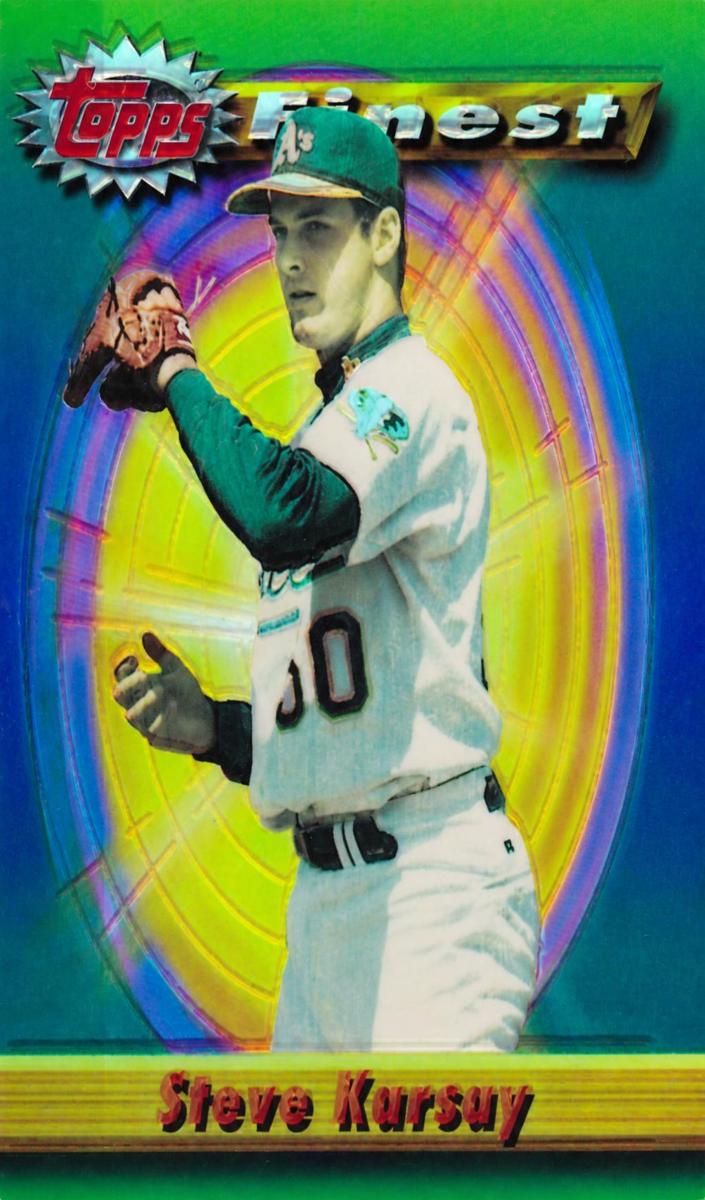 1994 Topps Finest Baseball Refractor Steve Karsay #438