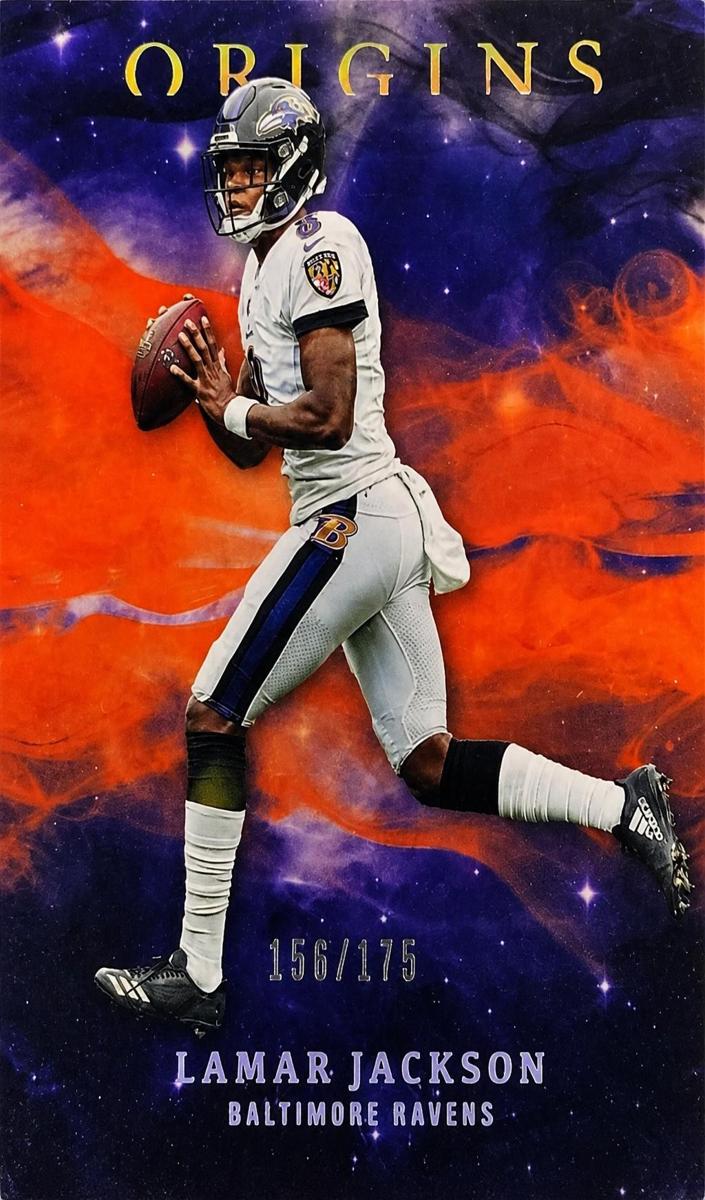 2019 Panini Origins Football Orange Lamar Jackson #10
