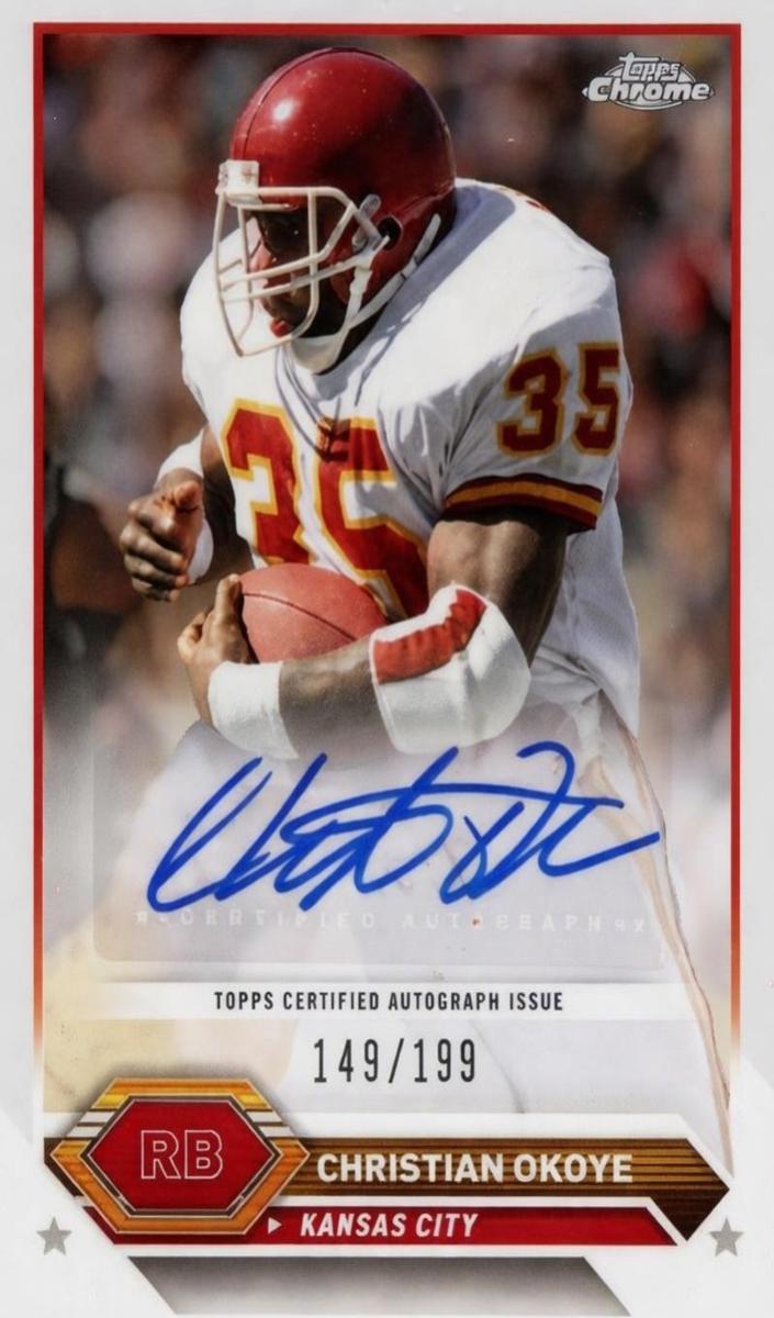 2023 Topps Composite Football Refractor Christian Okoye #TCA-CO
