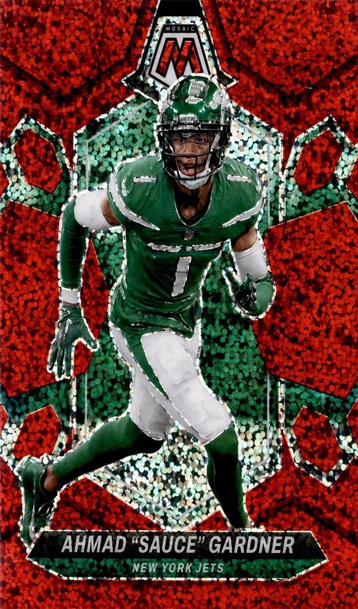 2024 Panini Mosaic Football Red Sparkle Ahmad "Sauce" Gardner #175