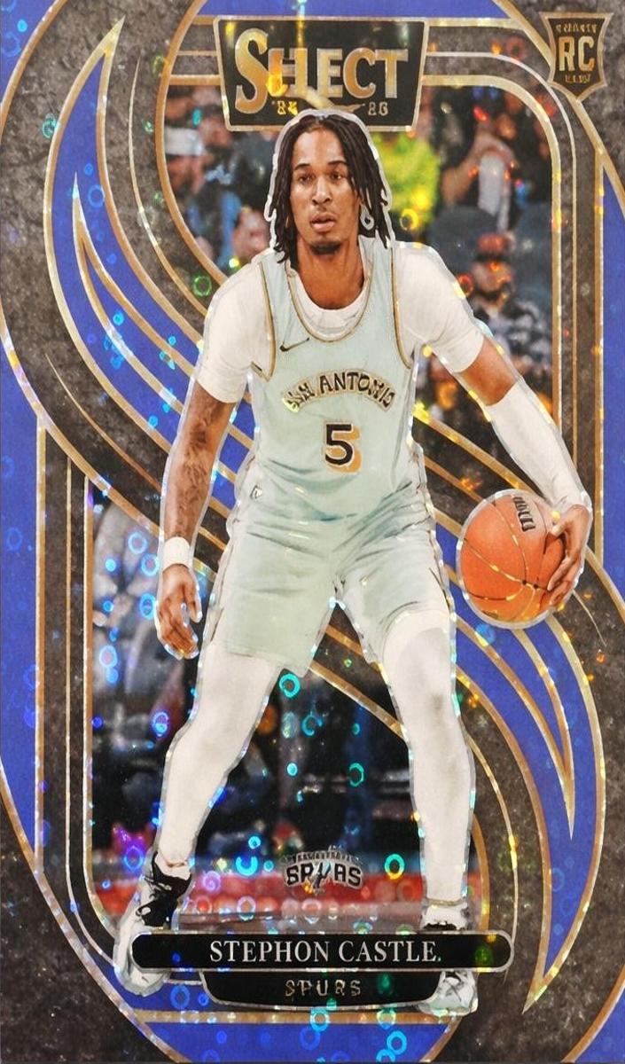 2024 Panini Select Basketball Blue Disco Stephon Castle #175