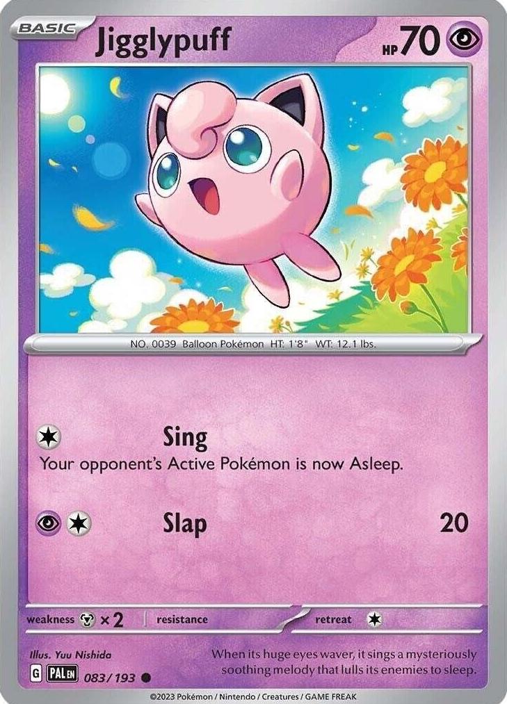 2023 Pokemon Scarlet & Violet Paldea Evolved Jigglypuff #83