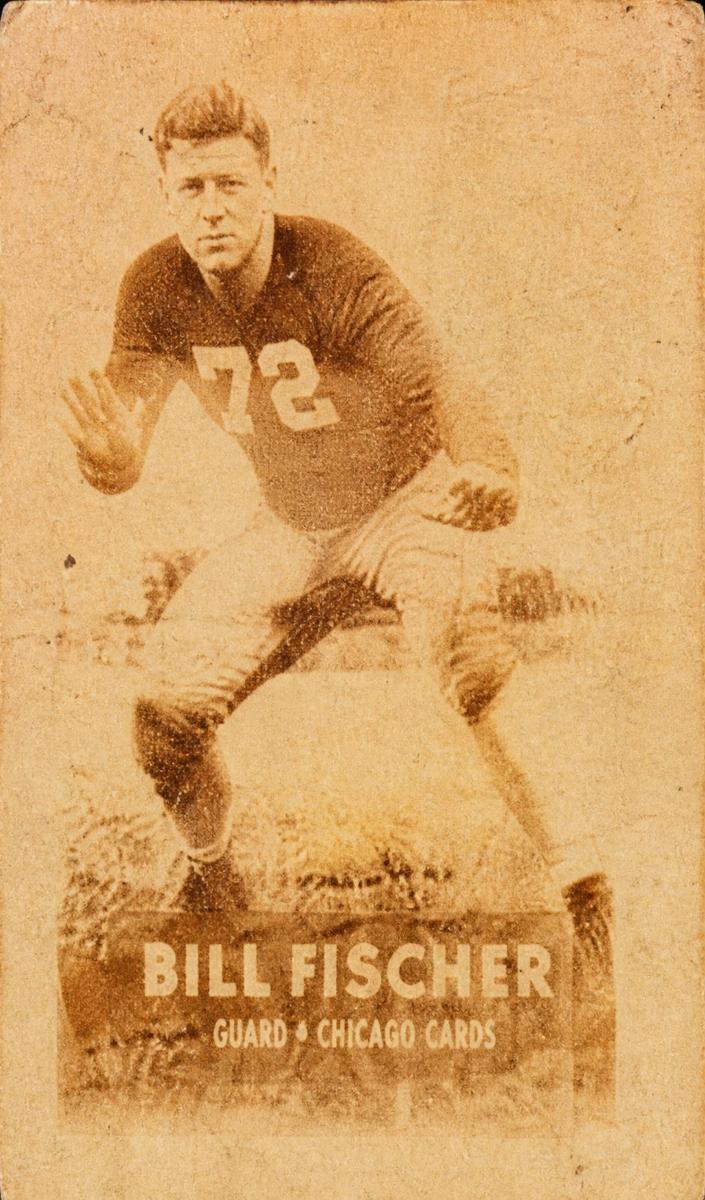 1948 Topps Magic Photos Football Bill Fischer #5C