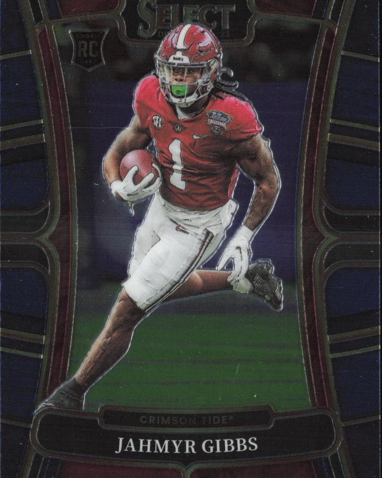 2023 Panini Select Draft Picks Football Blue Retail Jahmyr Gibbs #10