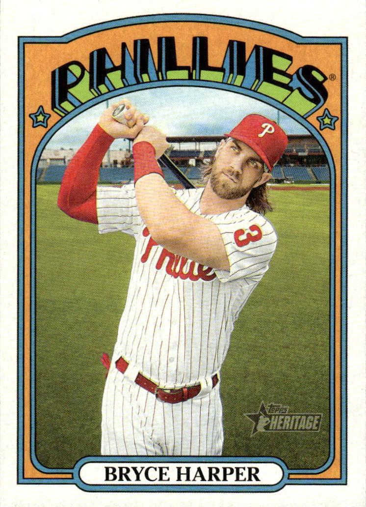 2021 Topps Heritage Baseball Bryce Harper #13