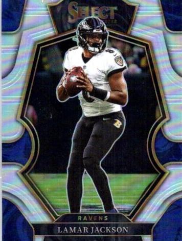 2022 Panini Select Football Silver Prizm Lamar Jackson #107