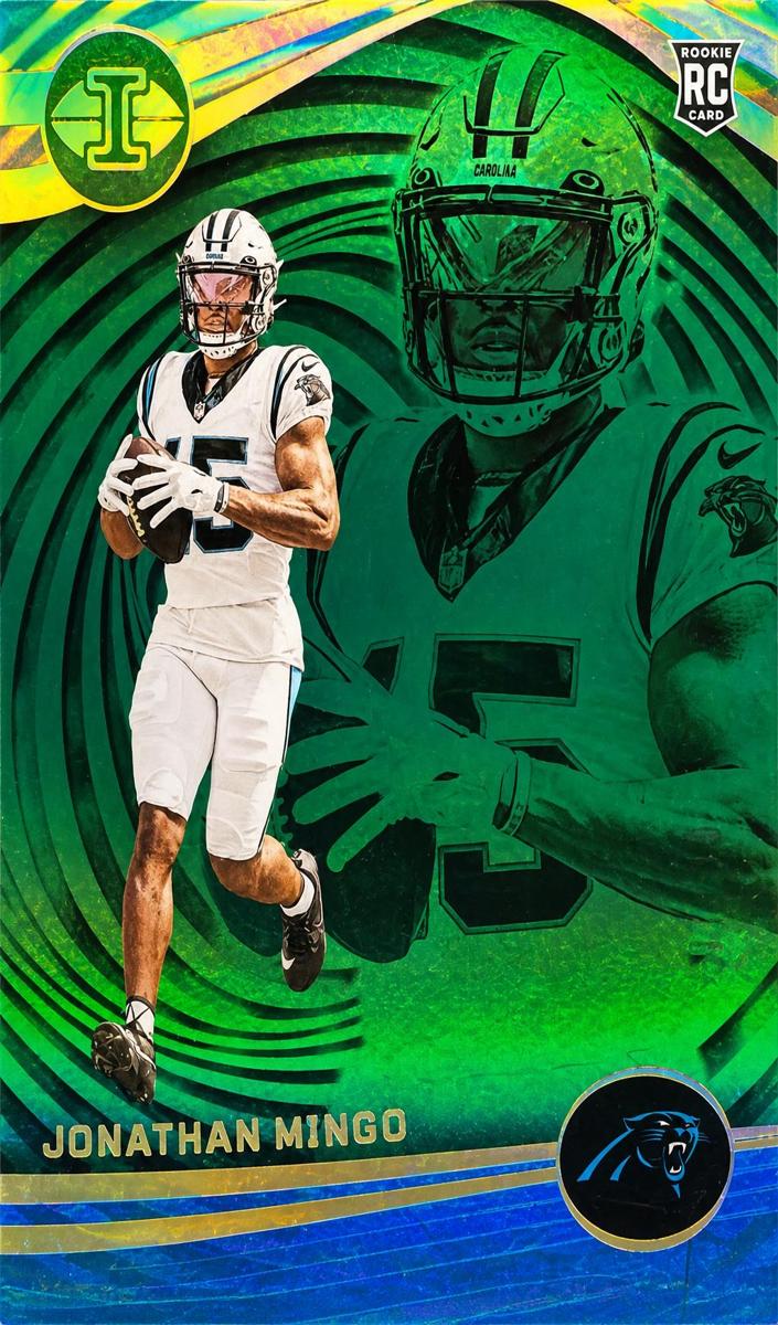2023 Panini Illusions Football Trophy Collection Green Jonathan Mingo #16