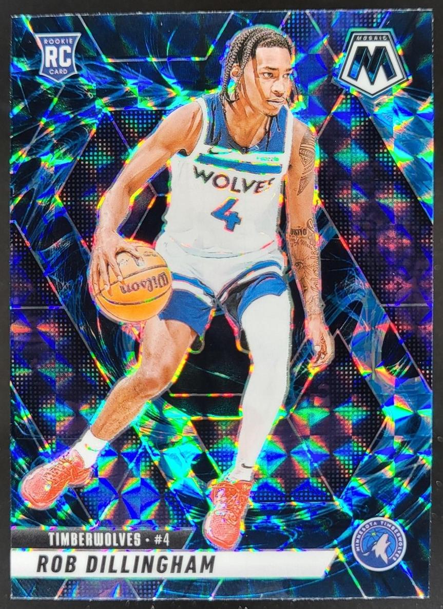2024 Panini Mosaic Basketball Genesis Rob Dillingham #218 PSA 8