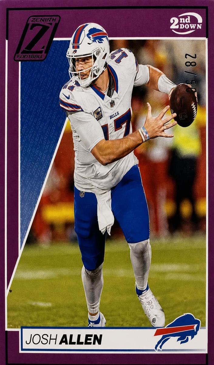 2024 Panini Zenith Football 2nd Down Josh Allen #10