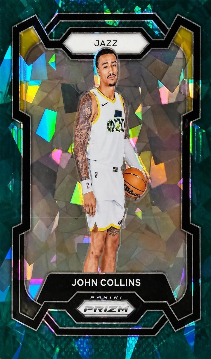 2023 Panini Prizm Basketball Green Ice John Collins #54