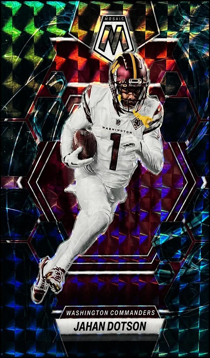 2023 Panini Mosaic Football Choice Peacock Jahan Dotson #245