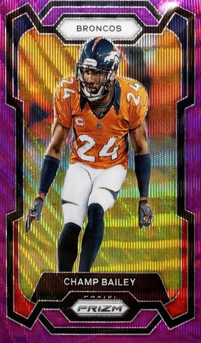2023 Panini Prizm Football Purple Wave Champ Bailey #91 PSA 10