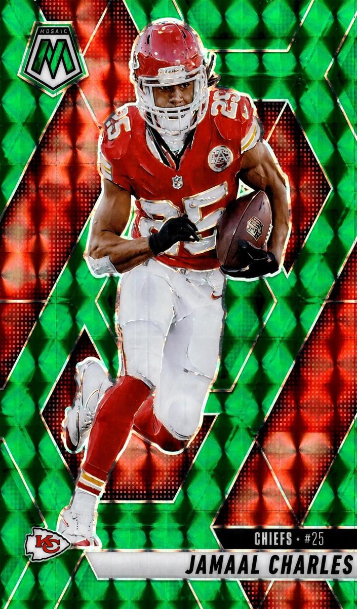2025 Panini Mosaic Football Green Jamaal Charles #18