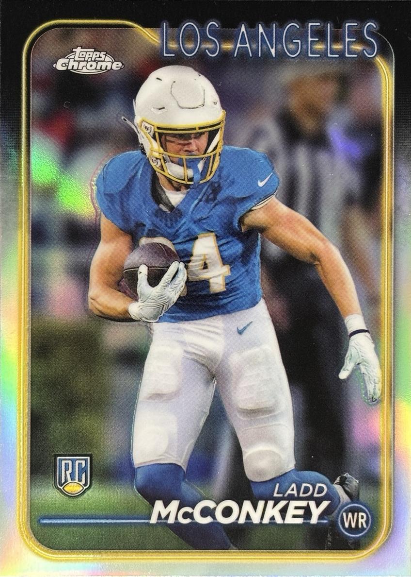 2024 Topps Chrome Football Refractor Ladd McConkey #212