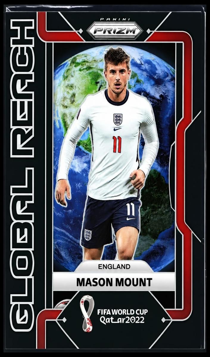 2022 Panini Prizm FIFA World Cup Qatar Soccer Black Mason Mount #29