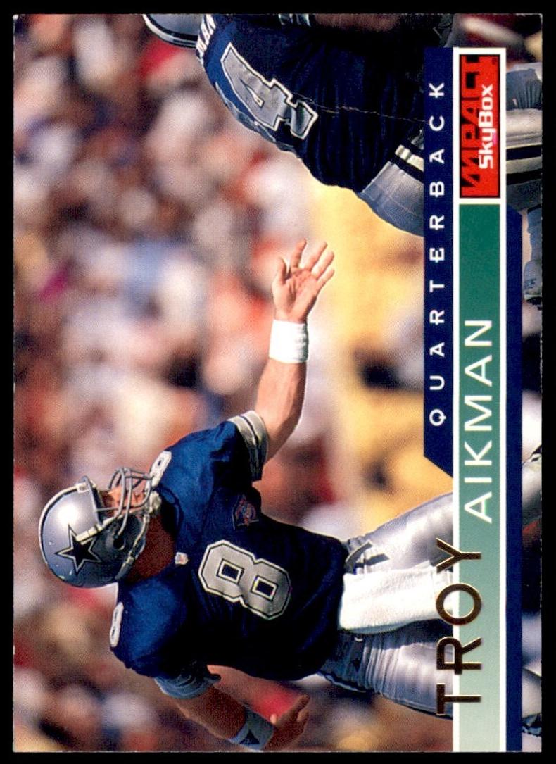 1995 Skybox Impact Football Troy Aikman #34