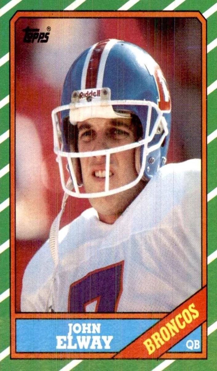 1986 Topps Football John Elway #112 PSA 9