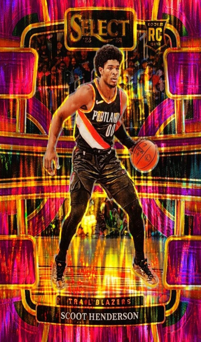 2023 Panini Select Basketball Purple Flash Scoot Henderson #77