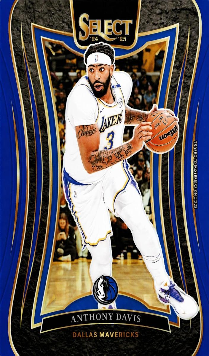 2024 Panini Select Basketball Blue Anthony Davis #333