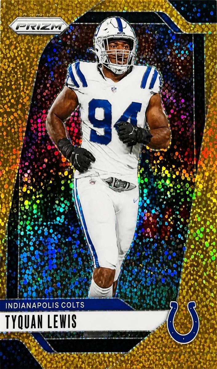 2024 Panini Prizm Football Gold Sparkle Tyquan Lewis #125