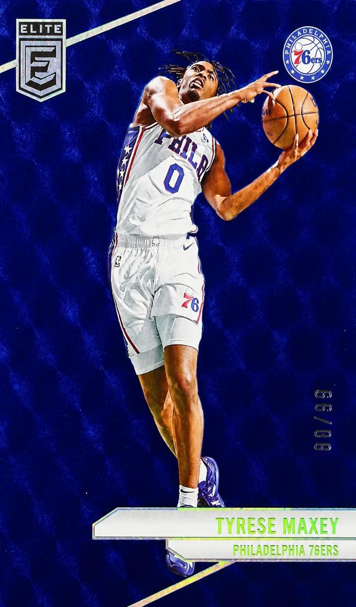 2023 Donruss Elite Basketball Blue Tyrese Maxey #78