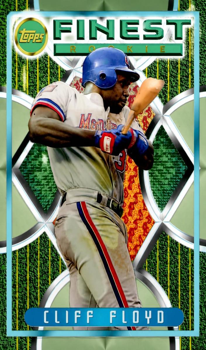 1995 Topps Finest Baseball Refractor Cliff Floyd #23