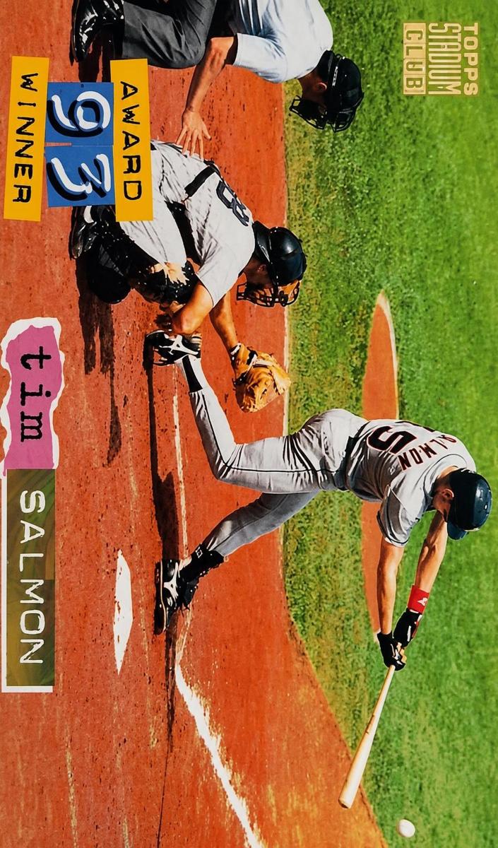 1994 Topps Stadium Club Baseball Golden Rainbow Tim Salmon #36 PSA 9