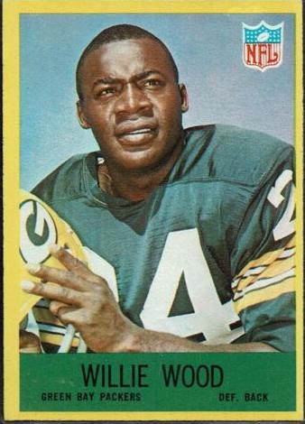 1967 Philadelphia Football Willie Wood #83 PSA 5