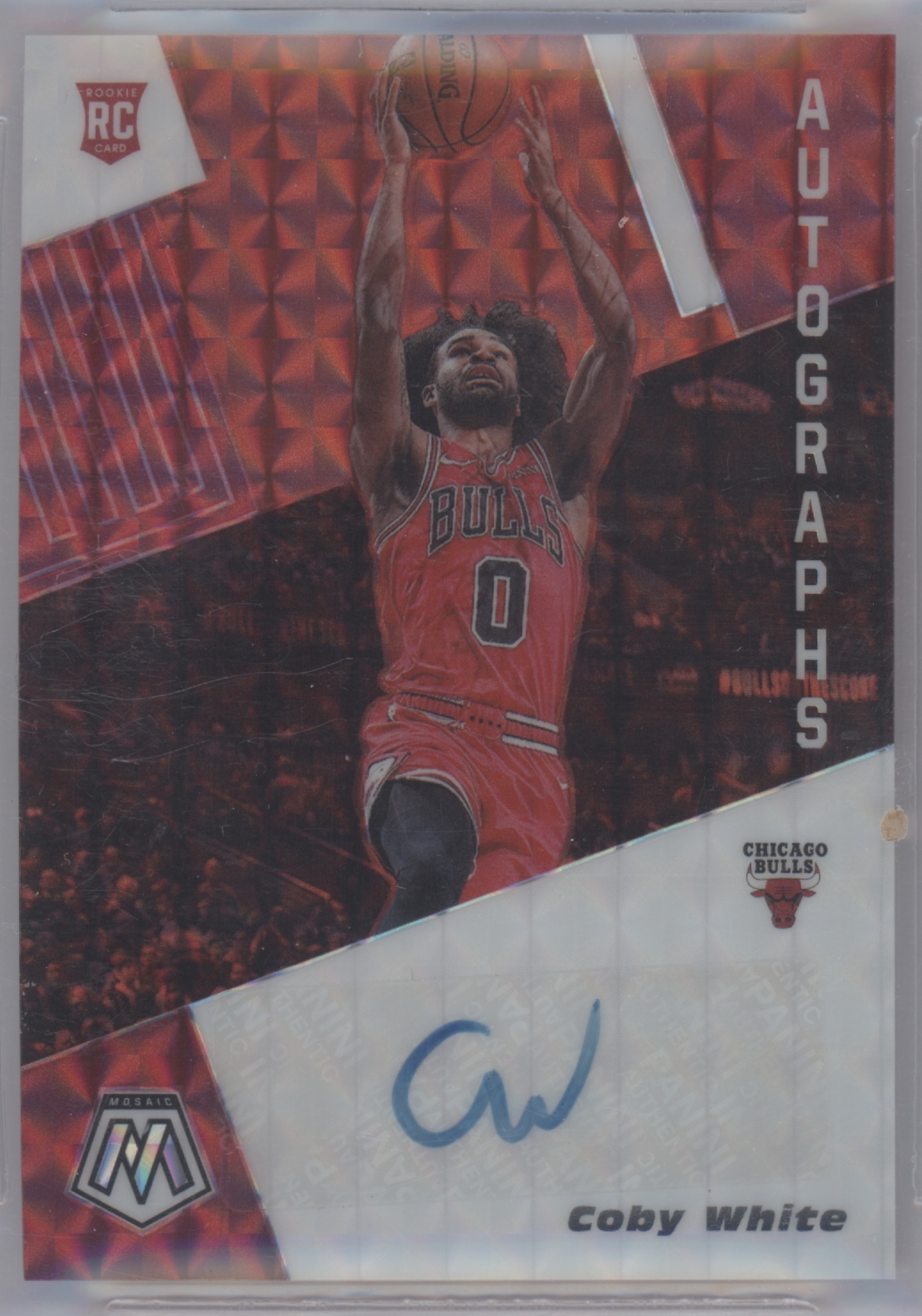 2019 Panini Mosaic Basketball Choice Fusion Red Coby White #RA-CWT
