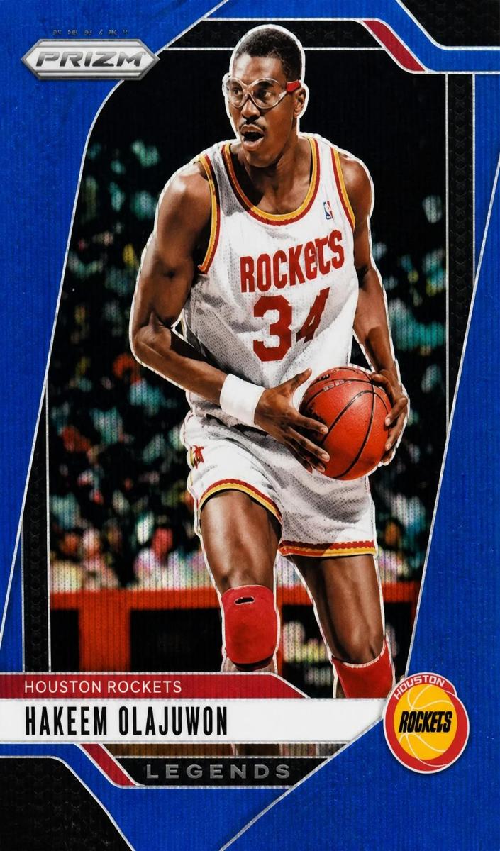 2024 Panini Prizm Basketball Blue Wave Hakeem Olajuwon #296