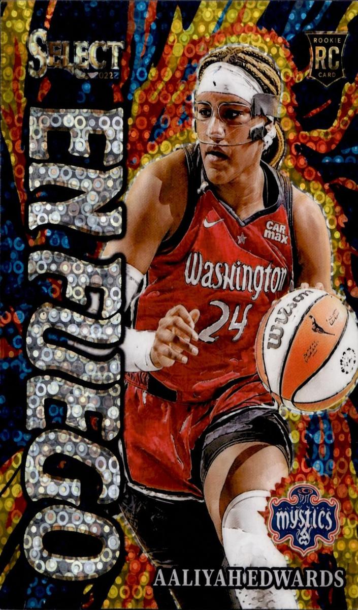 2024 Panini Select WNBA Basketball White Disco Aaliyah Edwards #1